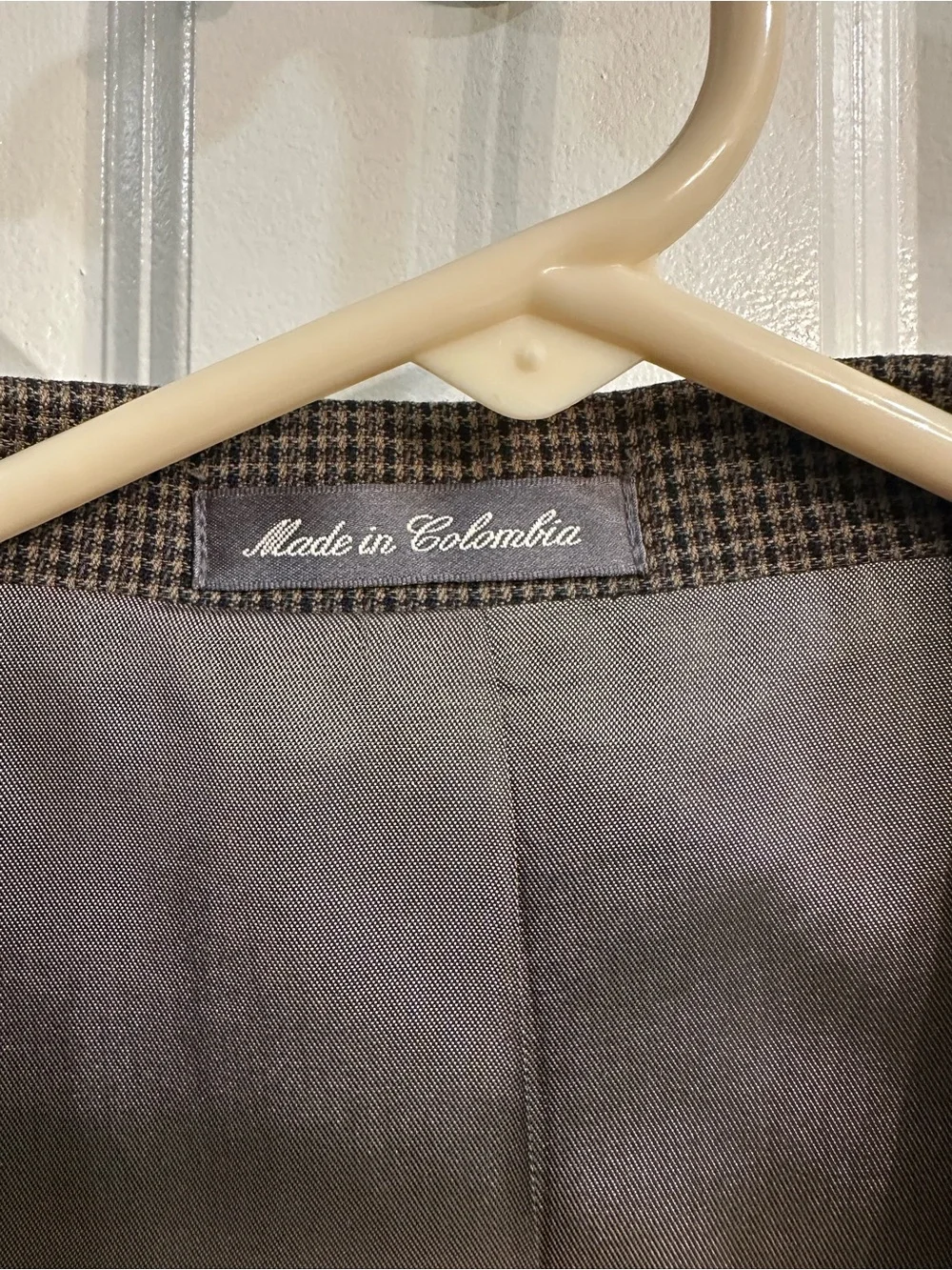 Oscar de la Renta Brown Checked Sport Coat